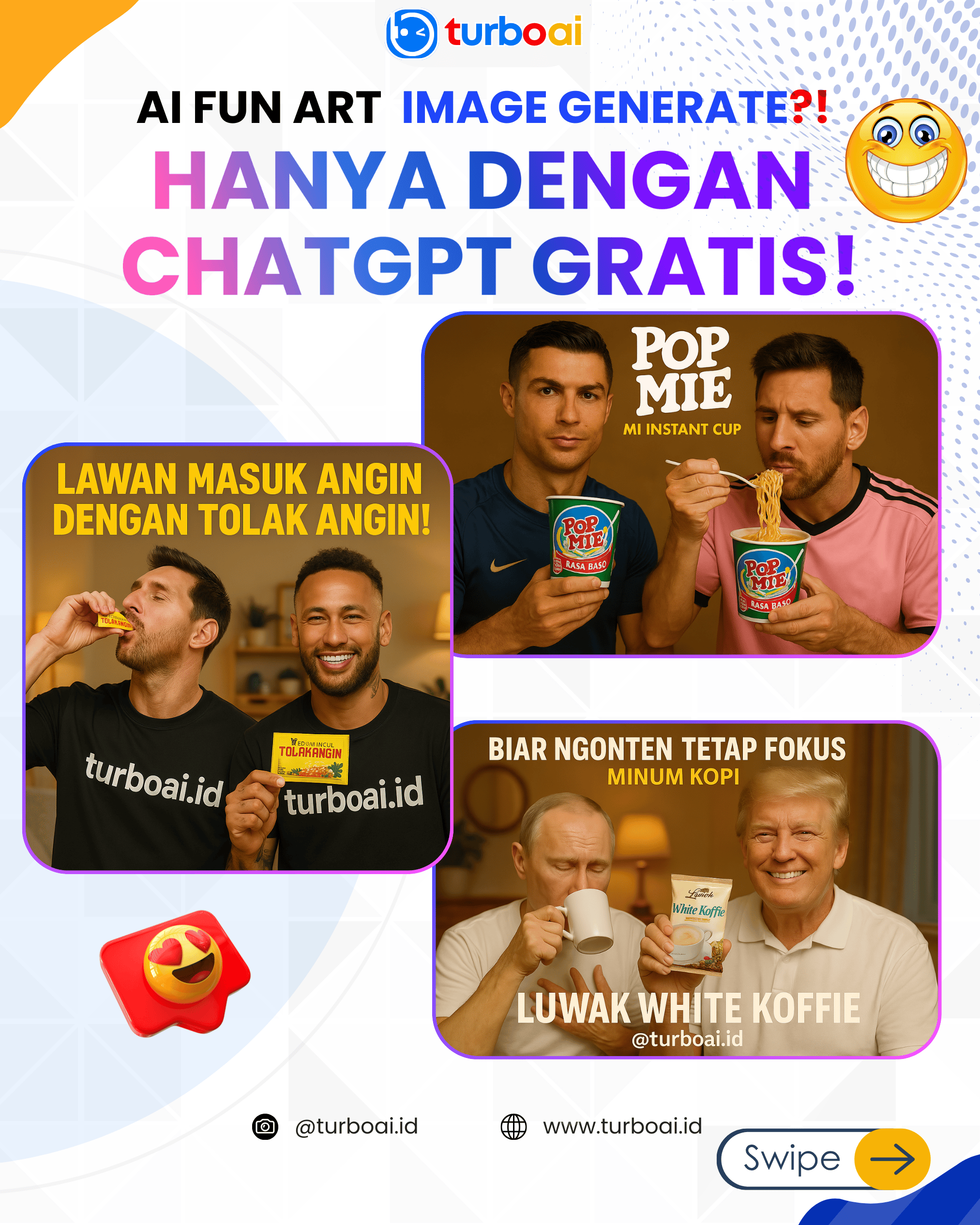 Cuma Pakai ChatGPT Gratis, Bisa Bikin Messi &amp; Ronaldo Rebutan Pop Mie!