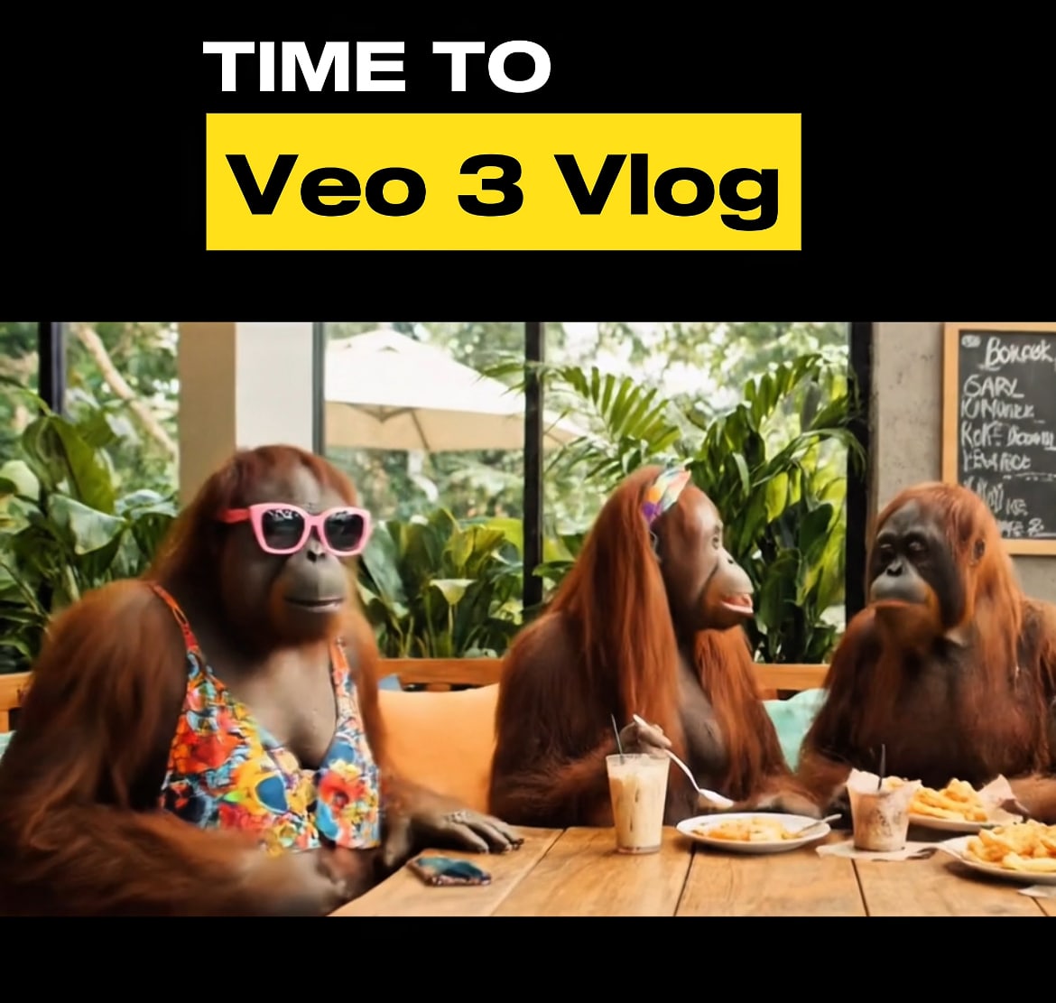 🔥 Monyet Cewek Gaul Ini Bikin Ngakak! Cuma Pakai Prompt, Bisa Bikin Video Sekelas Pixar!