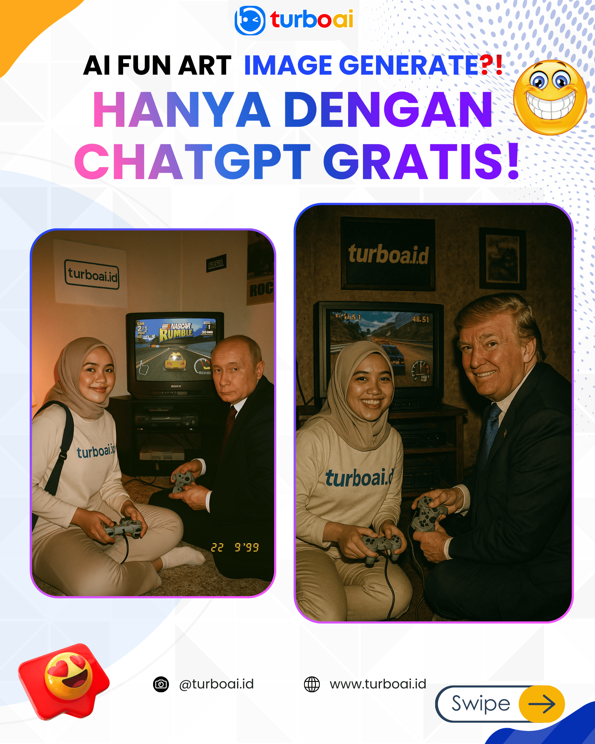 🎮 Foto Gaya 90an Viral Lagi! Begini Cara Bikin Gambar Nostalgia Bareng Tokoh Dunia Pakai AI!