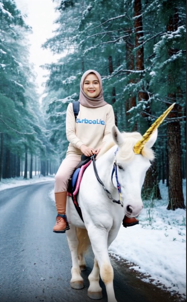 🧊📸 GILA! Cuma MODAL 1 Foto dan 1 Tools Gratis, Kamu Bisa Bikin Video Kayak Film Disney Naik Kuda di Hutan Bersalju!